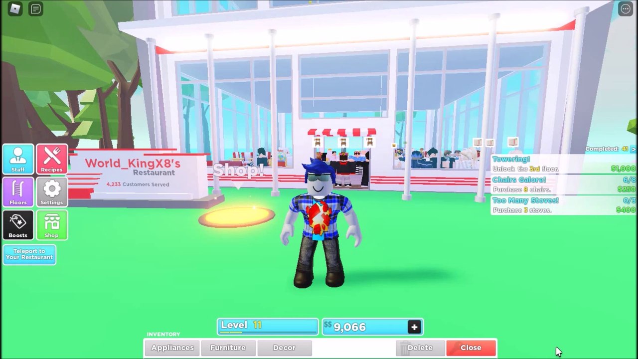 My restaurant has grown I make more money