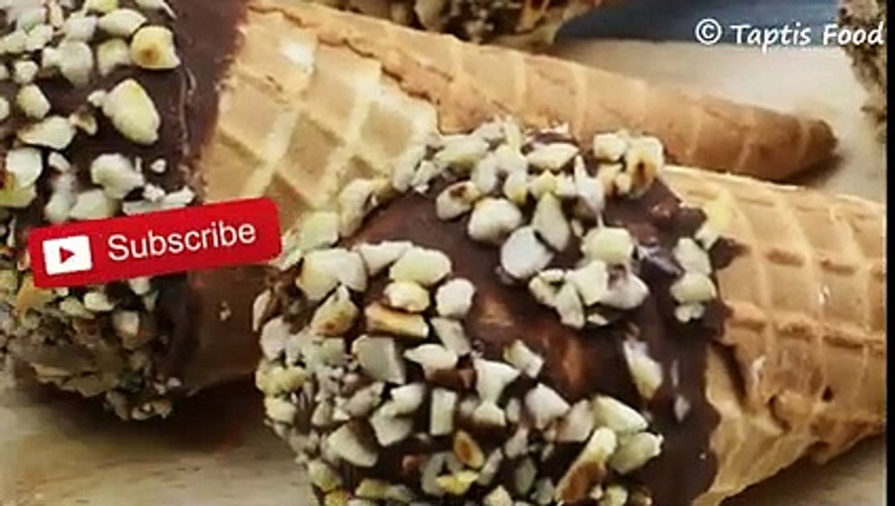 कैसे घर में बनाये सस्ती और स्वादिस्ट कोन आइसक्रीम  Homemade Cone Icecream -