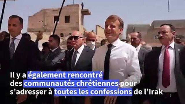 Irak: Macron à Bagdad et Mossoul pour s’adresser à toutes les confessions de l’Irak