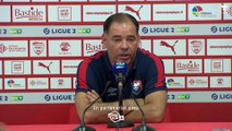 J6 Ligue 2 BKT : La réaction de Stéphane Moulin après Nîmes Olympique 0-0 SMCaen