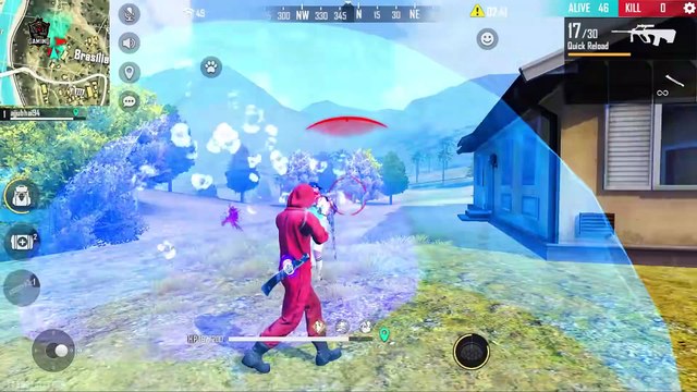 Solo vs Squad AWM Running HeadShot Best Gameplay Moment - Garena Free Fire