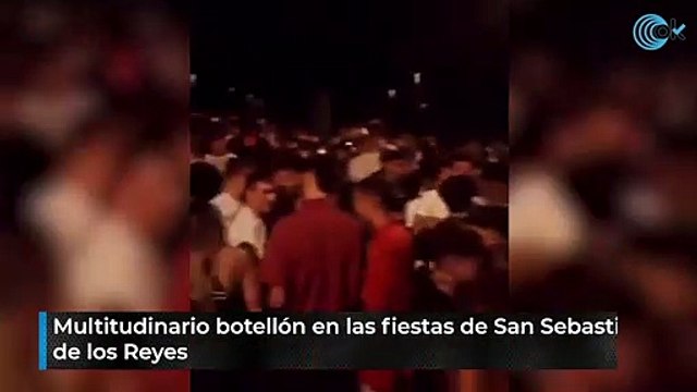 Multitudinario botellón en las fiestas de San Sebastián de los Reyes