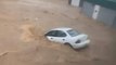 Vehicles and Houses Get Swept Away by Water During Heavy Flood
