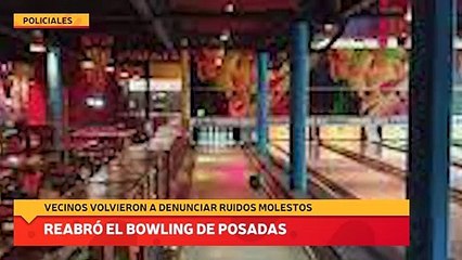 Reabrió el bowling de Posadas