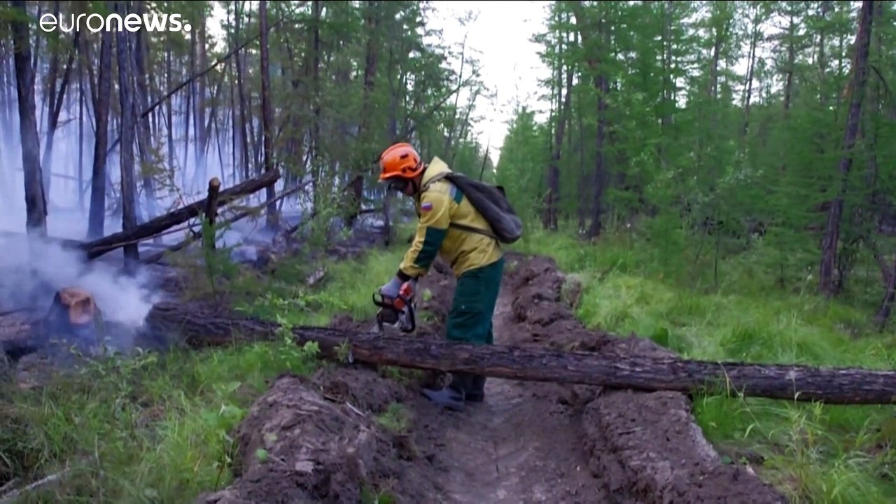 Langsame Entspannung in Russlands Waldbrandgebieten