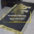 handmade glass sign using 2ton gold Decoration - How to Make a Edge Light Sign Emblem