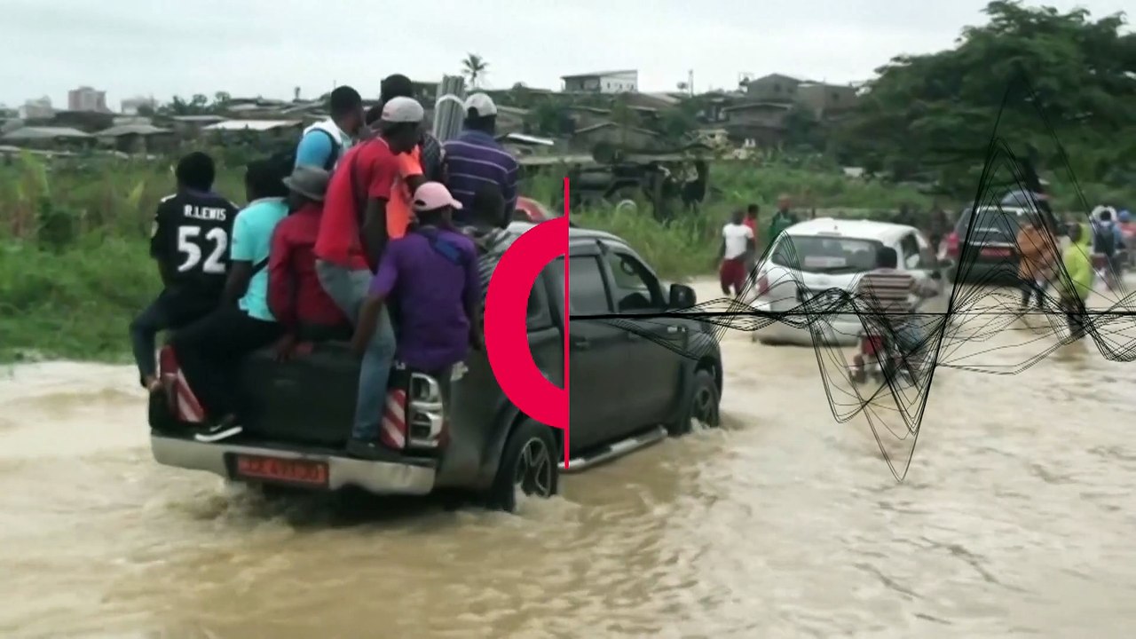Víz alatt a közép-afrikai Douala