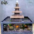 diy New Idea from Floor Tiles - Make a Beautiful 5-floor Waterfall Aquarium Very Easy For Your Home