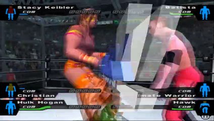 Here Comes the Pain Stacy Keibler vs Batista vs Christian vs Ultimate Warrior vs Hulk Hogan vs Hawk