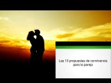 13 propuestas de convivencia para la pareja o el matrimonio.