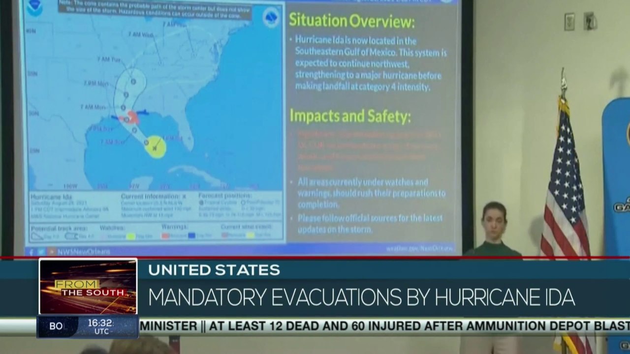 FTS 16:30 29-08: Several states in the United States decree evacuation before Hurricane Ida
