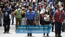 México registra 6 mil 837 nuevos casos de Covid-19; acumula 3 millones 335 mil 700 contagios