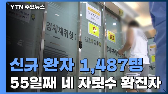 하루 신규 환자 1,487명...55일째 네 자릿수 확진자 / YTN