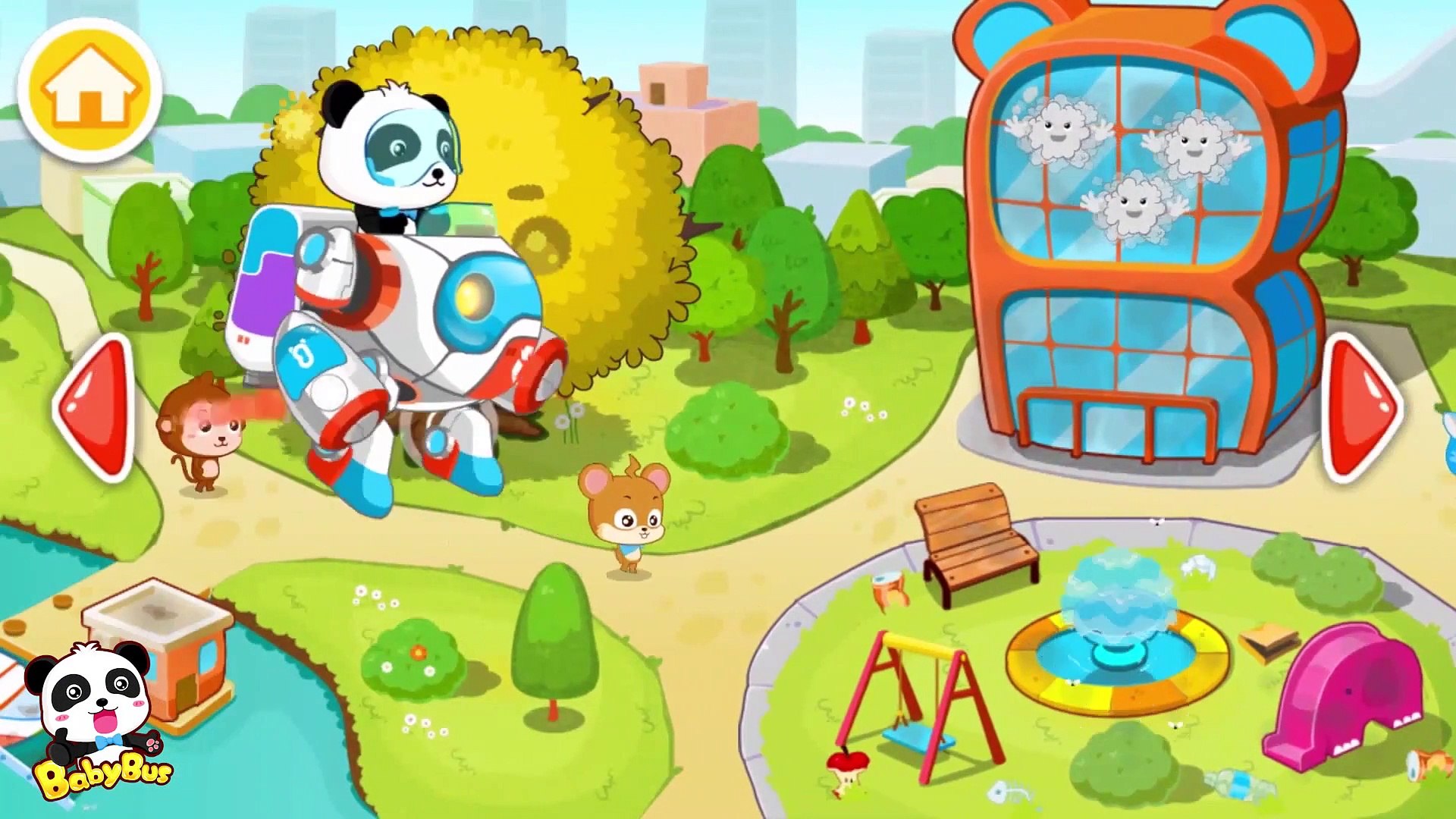 Baby Panda Robot | Care for Environment | Kids Animation | BabyBus Game