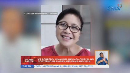 VP Leni Robredo, hinamon ang mga opisyal ng gobyerno na ilabas ang kanilang SALN | UB