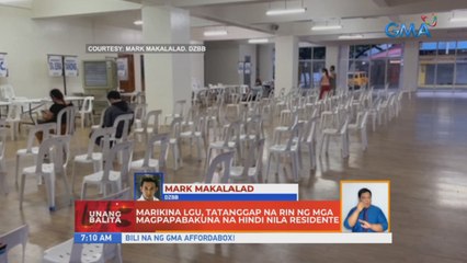 Marikina LGU, tatanggap na rin ng mga magpapabakuna na hindi nila residente | UB
