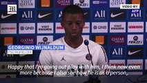 Midfielder Georginio Wijnaldum 'happy' to be playing alongside Lionel Messi at PSG