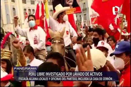 Perú Libre es investigado por lavado de activos
