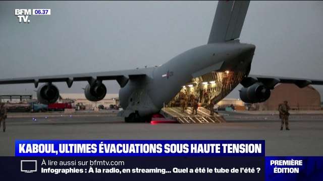 Kaboul, ultimes évacuations sous haute tension