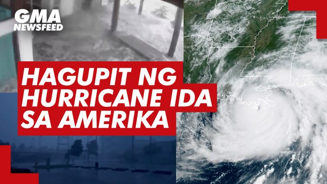 Hagupit ng Hurricane Ida sa Amerika | GMA News Feed
