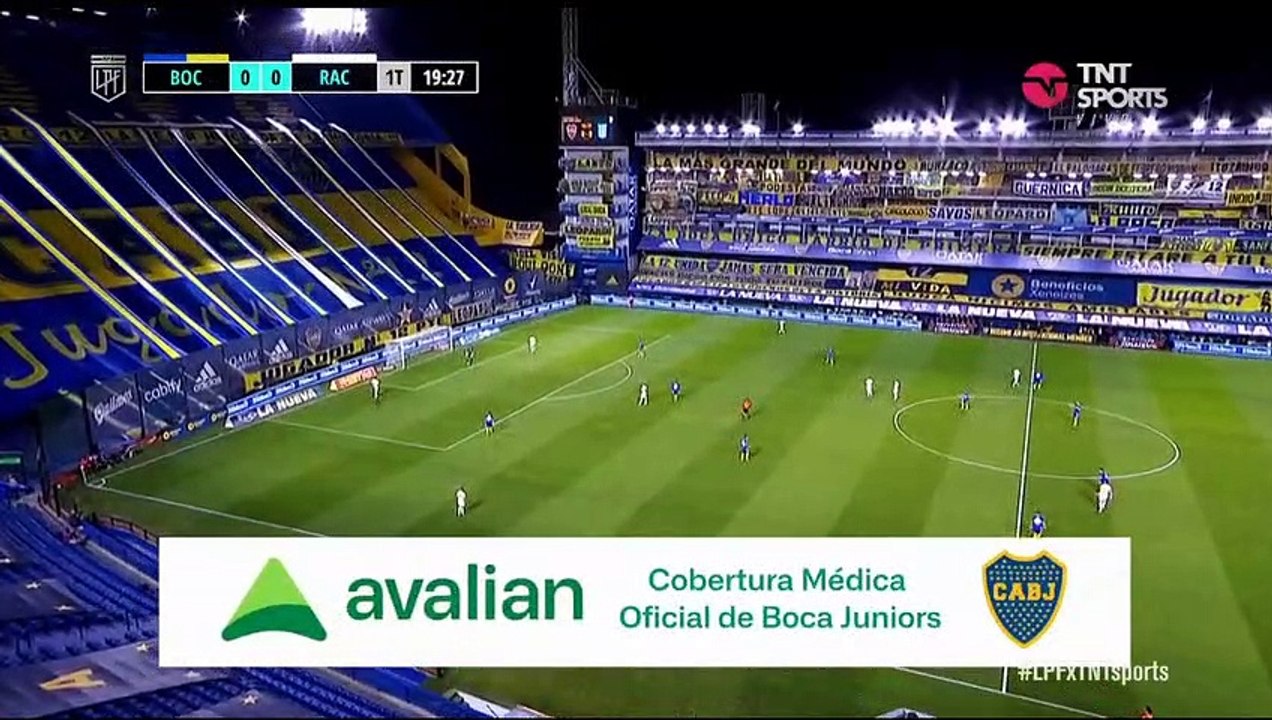 Torneo Liga Profesional 2021: Boca 0 - 0 Racing (Primer Tiempo) en La Bombonera