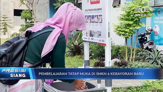 Hari Pertama Sekolah Tatap Muka Terbatas di Jakarta