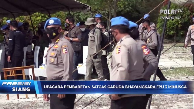 Pembaretan Tim Garuda Bhayangkara FPU 3 MINUSCA