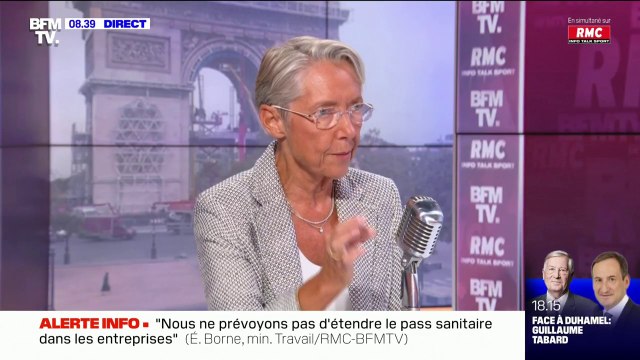 Élisabeth Borne: Les secteurs avec de l'activité partielle ou dont l'activité ne redémarre pas ou peu continueront à être pris en charge