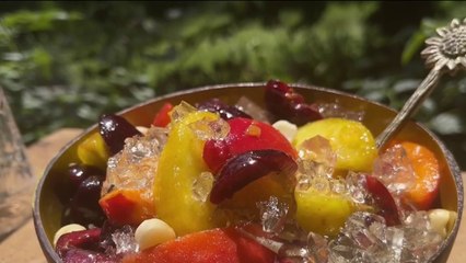 Gourmand - Salade pêches et abricots