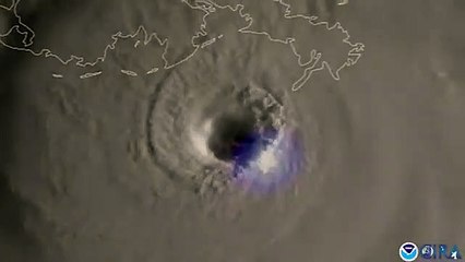 A violência do furacão Ida vista do Espaço