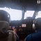 Des chasseurs d'ouragans traversent le mur de l'œil de l'ouragan Ida en avion