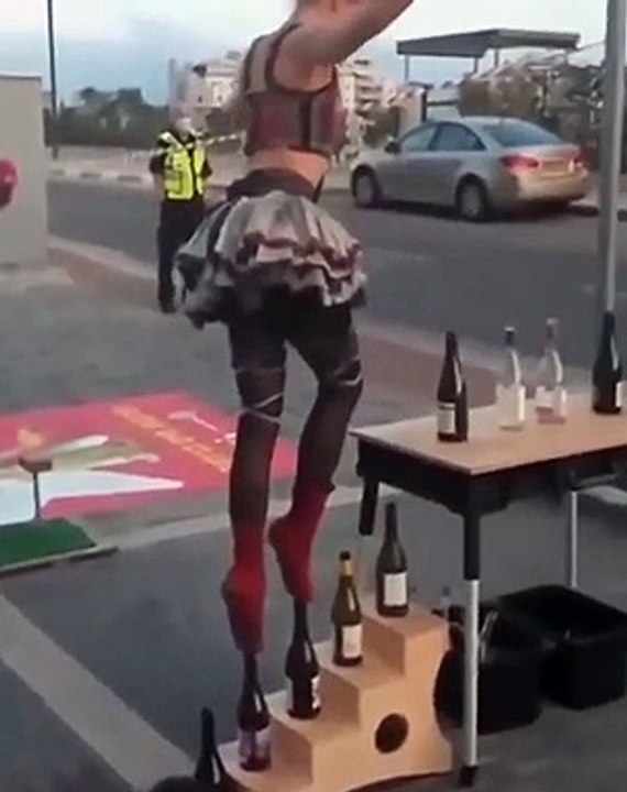 Elle gère parfaitement son équilibre