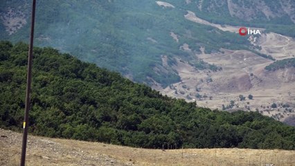 Tunceli’deki yangınlara karadan ve havadan müdahale sürüyor
