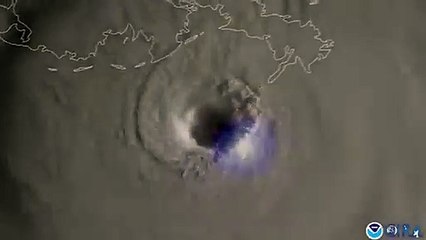 A violência do furacão Ida vista do Espaço