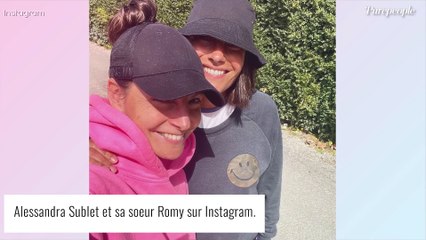 Download Video: Alessandra Sublet complice avec ses enfants et sa soeur Romy, son portrait craché !