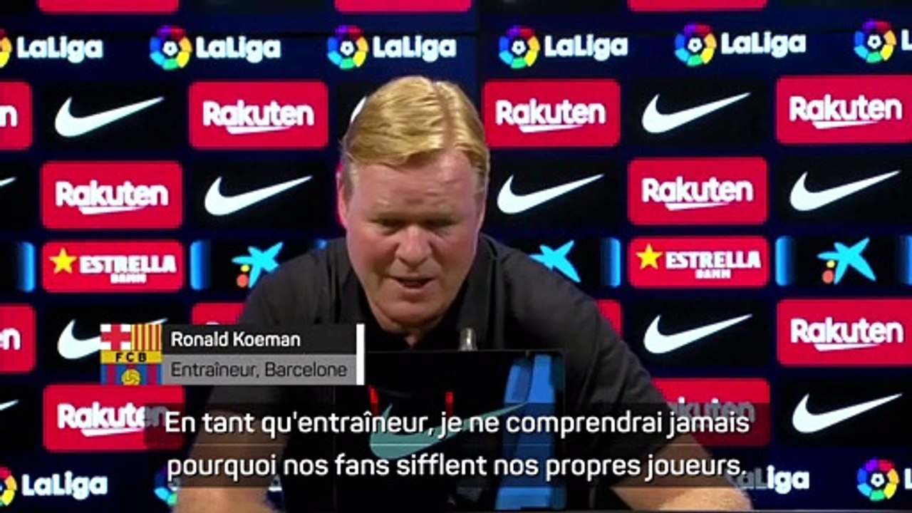 Koeman : "je comprendrai jamais pourquoi le supporters sifflent nos propres joueurs "