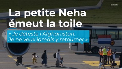 La photo de la petite Neha en train de faire des bonds après son retour d’Afghanistan a fait le tour de la toile