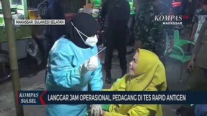 Langgar Jam Operasional, Pedagang Di Tes Rapid Antigen