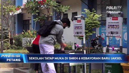 Hari Pertama Sekolah Tatap Muka di SMKN 6 Kebayoran Baru Jaksel