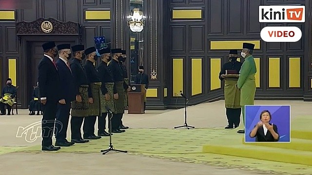 New ministers sworn-in at Istana Negara, PM absent due to quarantine