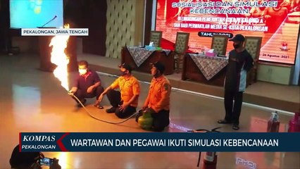 ASN dan Jurnalis Ikuti Simulasi Penanganan Kebencanaan