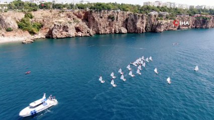 30 Ağustos Zafer Bayramı kutlamasında teknelerin görsel şöleni