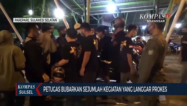 Petugas Bubarkan Sejumlah Kegiatan Yang Langgar Prokes
