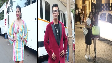 下载视频: Sunny Leone & Karan Johar At Bigg Boss OTT Sets; Sushmita Sen With Her Daughter Snapped | SpotboyE