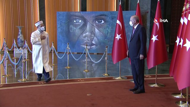 Cumhurbaşkanı Recep Tayyip Erdoğan, 30 Ağustos Zafer Bayramı tebriklerini kabul etti