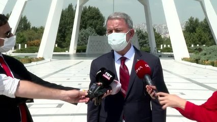 Son dakika haberi | Milli Savunma Bakanı Akar, gazetecilerin sorularını cevapladı
