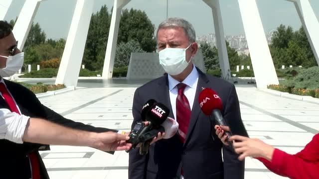Son dakika haberi | Milli Savunma Bakanı Akar, gazetecilerin sorularını cevapladı