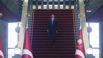 Son dakika haberleri... Cumhurbaşkanı Recep Tayyip Erdoğan, 30 Ağustos Zafer Bayramı tebriklerini kabul etti