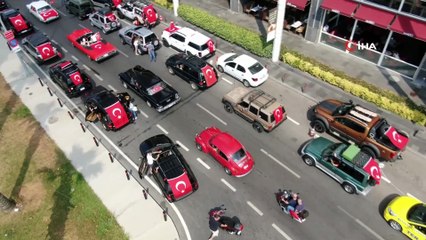 30 Ağustos Zafer Bayramı'nda 99 klasik araçla konvoy şöleni