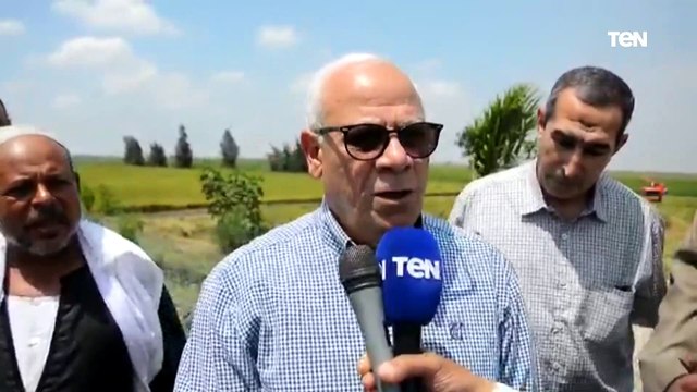 محافظ بورسعيد بدء موسم حصاد الارز بمنطقة سهل الطيبة شرق بورسعيد